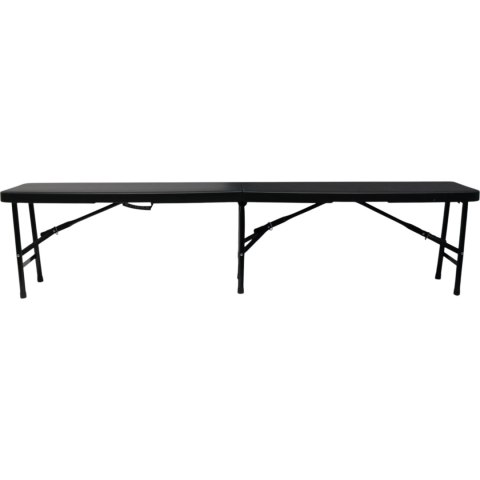 Ławka cateringowa składana 180 cm czarna