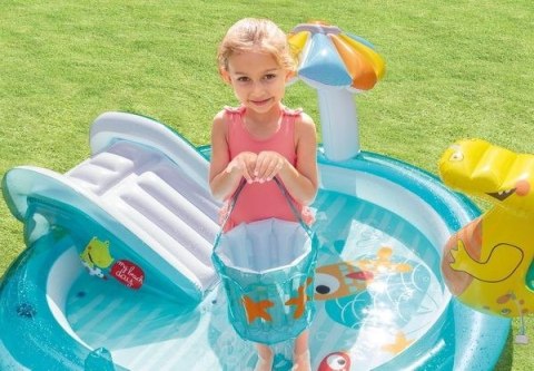 Wesoły Aligator plac zabaw zjeżdżalnia INTEX 57165