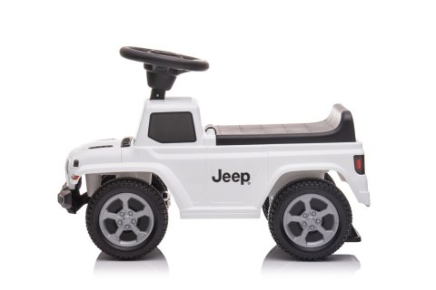 Jeździk odpychacz pchacz z dźwiękiem Jeep auto dla dziecka biały