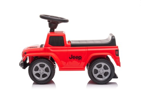 Jeździk odpychacz pchacz z dźwiękiem Jeep auto dla dziecka czerwony