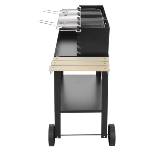 Grill Węglowy Ogrodowy Na Kółkach + Akcesoria