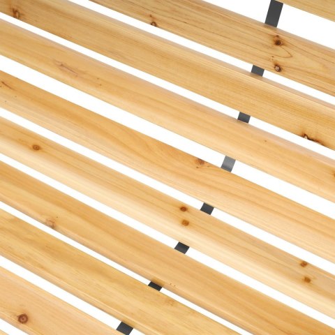 Ławka Ogrodowa 120 cm Z Oparciem Parkowa Drewniana Metalowa Taras Balkon