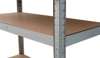 Regał magazynowy metalowy 2w1, 5 półek 150x75x30 cm