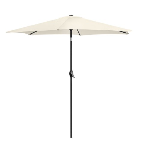 Składany Parasol Ogrodowy Balkonowy Regulowany 210 cm Beżowy