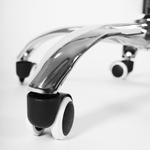 Ergonomiczny fotel obrotowy krzesło biurowe dla dzieci biało-szare