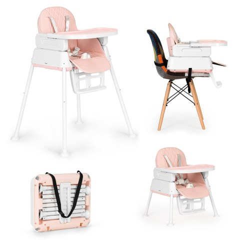 KRZESEŁKO FOTELIK DO KARMIENIA DZIECI 3W1 SKŁADANY ECOTOYS