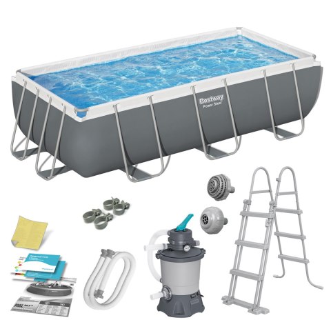 Basen ogrodowy stelażowy 404 x 201 x 100 cm 10w1 56442 Bestway