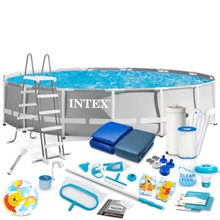 Basen ogrodowy stelażowy 457 x 107 cm 21w1 INTEX 26724
