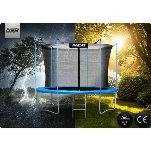 Trampolina ogrodowa 8ft/252cm z siatką wewnętrzną i drabinką Neo-Sport