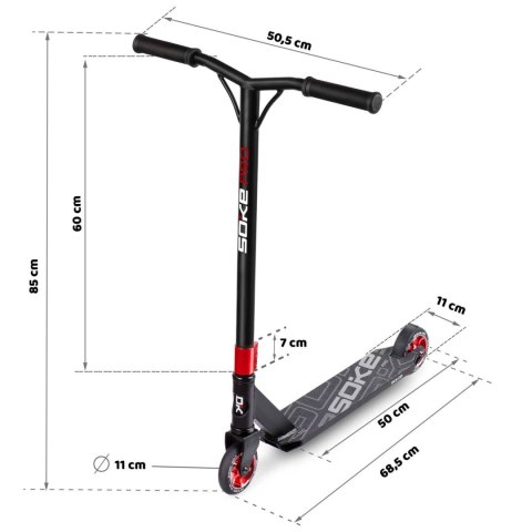 Hulajnoga SOKE PRO red