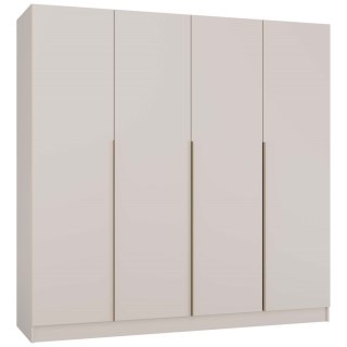 SZAFA SENSO 4D 200 CM 4 DRZWI ZŁOTE UCHWYTY DO SALONU SYPIALNI KASZMIR BEŻ