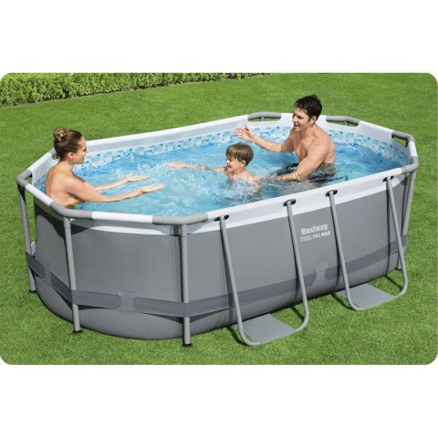 Basen ogrodowy stelażowy 305 x 200 x 84 cm 17w1 Bestway 5614A