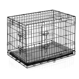 Metalowa klatka kennelowa dla psa + legowisko 75 x 45 x 54 cm PH-200