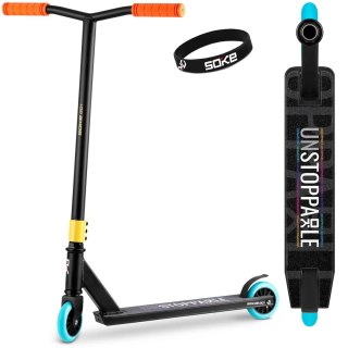 Hulajnoga Wyczynowa Do Trików SOKE GO! ABEC-9 100mm STUNT Pomarańczowa