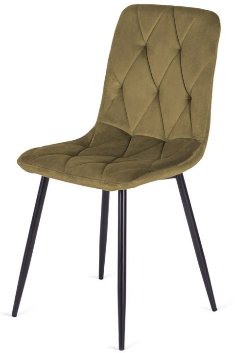 Krzesło tapicerowane BORGO VELVET BROWN
