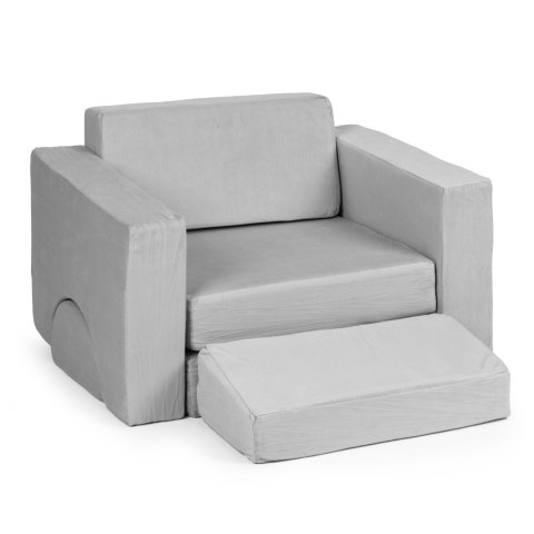 FOTEL MODUŁOWY DLA DZIECI DIY 8 MIĘKKICH PODUCH SKŁADANY - SZARY ECOTOYS