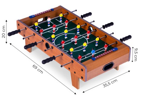 STÓŁ DO PIŁKARZYKÓW MINI 69X35,5 CM DREWNIANY PIŁKARZYKI ECOTOYS