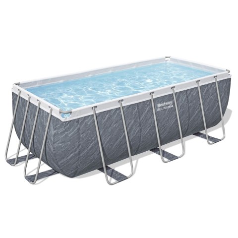 Basen ogrodowy stelażowy 412 x 201 x 122 cm 17w1 Bestway 56722