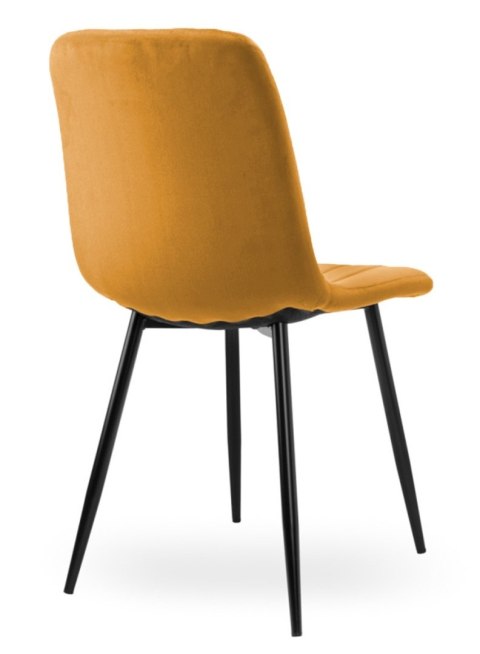 Krzesło tapicerowane AURORA VELVET BROWN