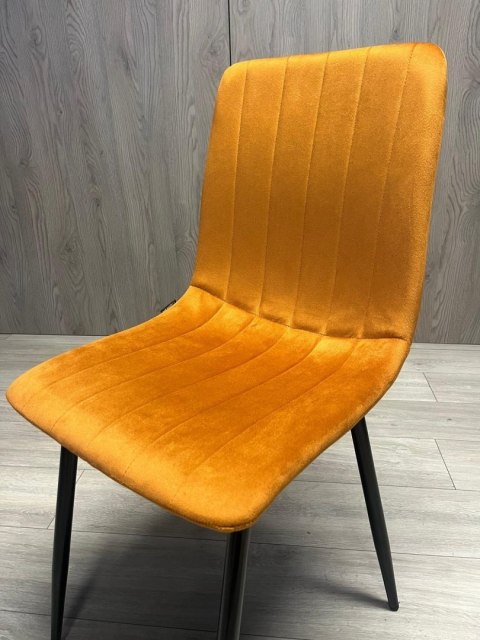Krzesło tapicerowane AURORA VELVET BROWN