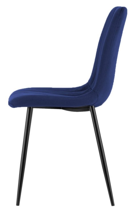 Krzesło tapicerowane AURORA VELVET NAVY BLUE