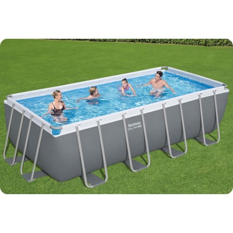 Basen ogrodowy stelażowy 488x244x122 cm 18w1 Bestway 56671N