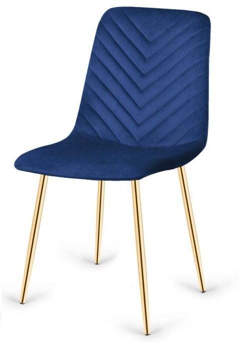 Krzesła tapicerowane TRIO VELVET GOLD zestaw 4 sztuk kolory do wyboru