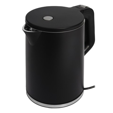 Czajnik elektryczny bezprzewodowy mały turystyczny 1500W 1.2l obrotowy czarny