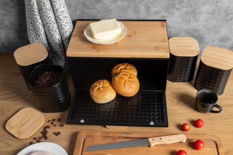 CHLEBAK DWUSTRONNIE OTWIERANY W ZESTAWIE Z 4 POJEMNIKAMI BRUNBESTE BB-2754-PL
