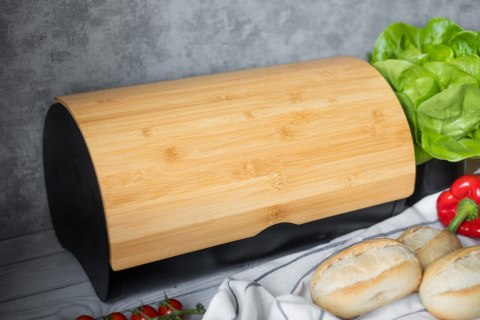 CHLEBAK STALOWY Z POKRYWĄ DREWNIANĄ BRUNBESTE BB-2738