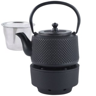 Czajniczek Żeliwny Z Podgrzewaczem Zaparzacz 0.8L KINGHOFF KH-1847