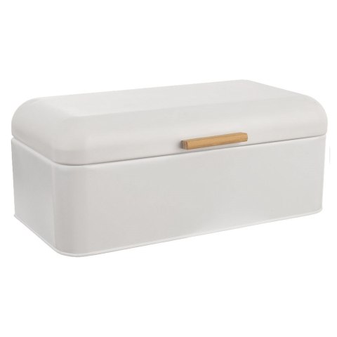 Chlebak metalowy pojemnik na chleb pieczywo biały mat WHITELINE 42x24x16.5cm ORION 152460