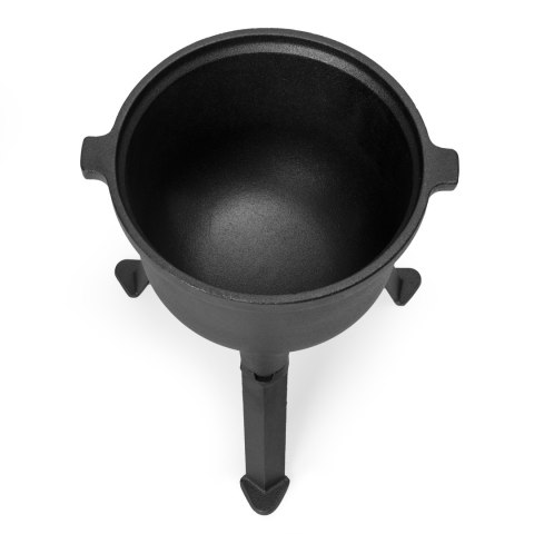 KOCIOŁEK ŻELIWNY STOJĄCY 5L GARNEK MYŚLIWSKI OGNISKO GRILL MULTIGARDEN