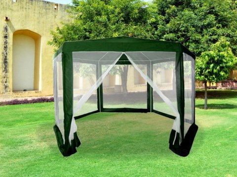 NAMIOT PAWILON OGRODOWY HANDLOWY 2X2X2 M Z MOSKITIERĄ ZIELONY MULTIGARDEN