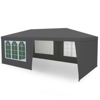 NAMIOT PAWILON OGRODOWY HANDLOWY 3X6 M 6 ŚCIANEK SZARY MULTIGARDEN