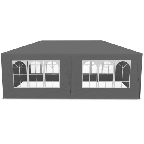 NAMIOT PAWILON OGRODOWY HANDLOWY 3X6 M 6 ŚCIANEK SZARY MULTIGARDEN