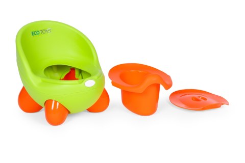 NOCNIK TOALETA SEDES DLA DZIECI WYJMOWANY WKŁAD ANTYPOŚLIZGOWE NÓŻKI ZIELONY ECOTOYS