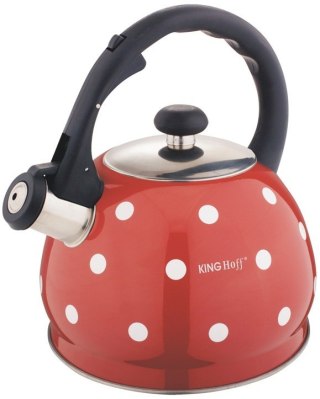 Czajnik Emaliowany Czerwony W Groszki KiNGHOFF 2.0L KH-1049