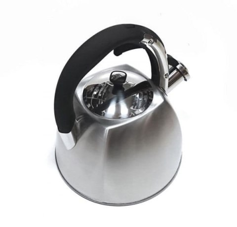 Czajnik Stalowy Z Gwizdkiem Satynowy Szary INOX KLAUSBERG 3.0L KB-7015