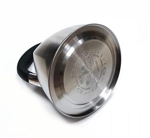 Czajnik Stalowy Z Gwizdkiem Satynowy Szary INOX KLAUSBERG 3.0L KB-7015