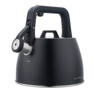 Czajnik stalowy na gaz 2.5L indukcja czarny KLAUSBERG KB-7915