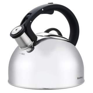 Czajnik stalowy na gaz 2.5L indukcja srebrny KLAUSBERG KB-7910
