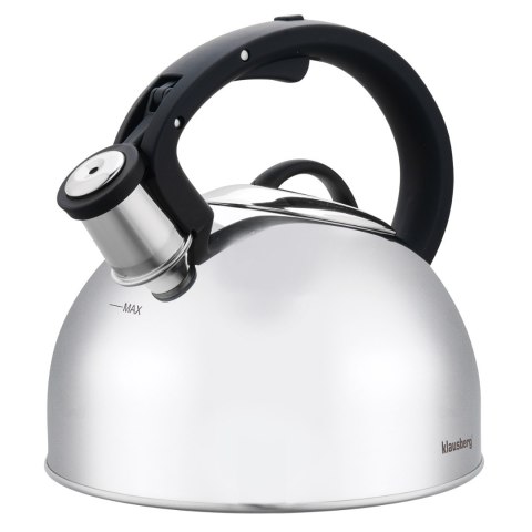 Czajnik stalowy na gaz 2.5L indukcja srebrny KLAUSBERG KB-7910