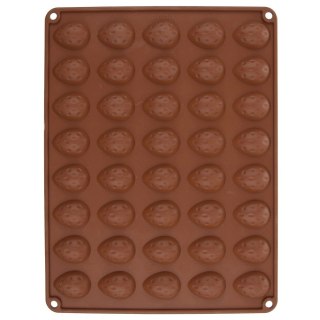 FORMA DO PIECZENIA CIASTEK MINI CIASTECZEK SILIKONOWA BRĄZOWA ORZECHY SILLINIE ORION 151759