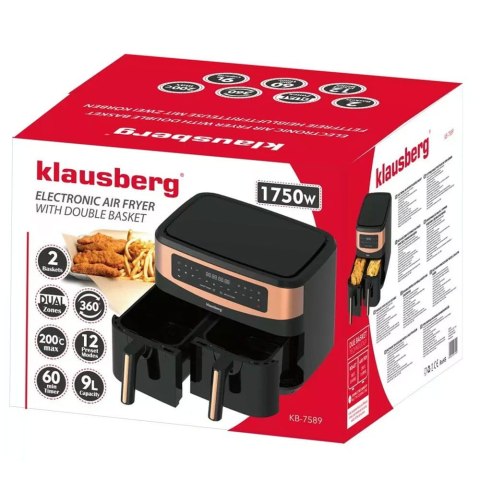 Frytownica Beztłuszczowa 9L 1750W KLAUSBERG Air Fryer KB-7589