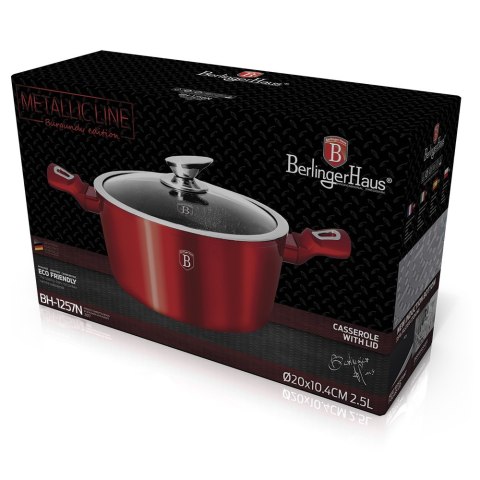 GARNEK 4.1L 24CM BERLINGER HAUS METALLIC BURGUNDY LINE BH-1257-N