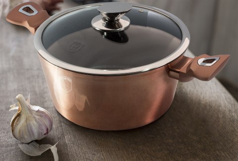 GARNEK 6.5L 28CM BERLINGER HAUS METALLIC ROSE GOLDBH-1516-N