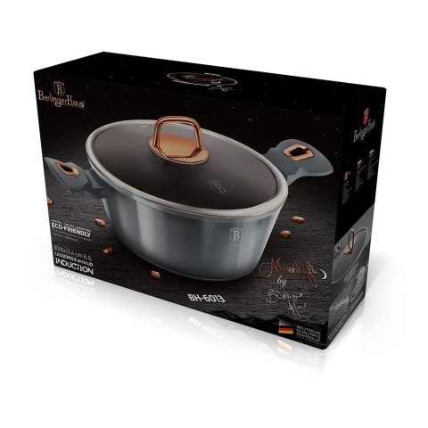 GARNEK GRANITOWY 28CM 6.1L BERLINGER HAUS MOONLIGHT BH-6013