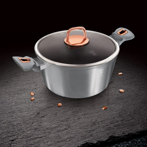 GARNEK GRANITOWY 28CM 6.1L BERLINGER HAUS MOONLIGHT BH-6013