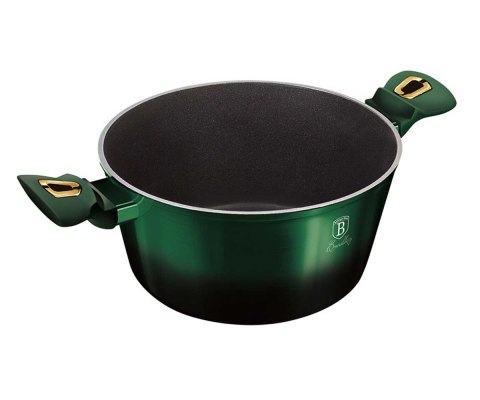 GARNEK GRANITOWY 4.1L 24CM BERLINGER HAUS METALLIC LINE EMERALD BH-6058
